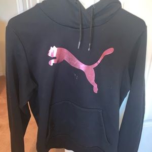 Black & Pink Puma Sweatshirt